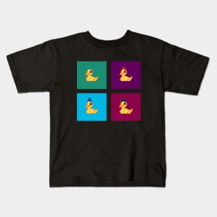 Cute Duck Pixel 01 Kids T-Shirt